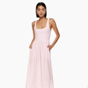 Aritzia Wilfred ballerina pink tank dress medium new without tags